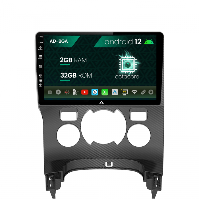 Navigatie Peugeot 3008 5008, Android 13, A-Octacore 2GB RAM + 32GB ROM, 9 Inch - AD-BGA9002+AD-BGRKIT259