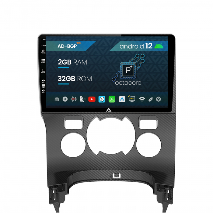 Navigatie Peugeot 3008 5008, Android 12, P-Octacore   2GB RAM + 32GB ROM, 9 Inch - AD-BGP9002+AD-BGRKIT259