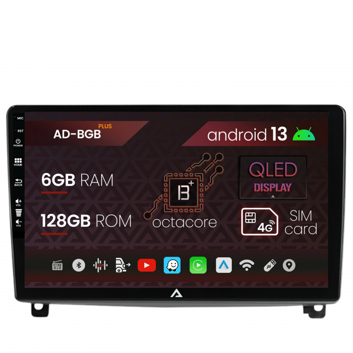 Navigatie Peugeot 407 (2004-2011), Android 13, B-Octacore 6GB RAM + 128GB ROM, 9 Inch - AD-BGB9006+AD-BGRKIT266V3