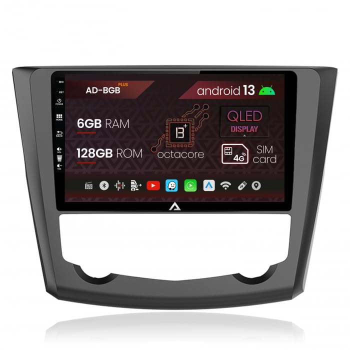 Navigatie Renault Kadjar, Android 13, B-Octacore 6GB RAM + 128GB ROM, 9 Inch - AD-BGB9006+AD-BGRKIT364