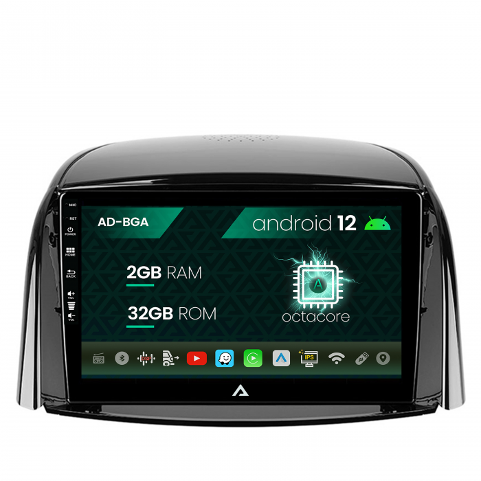 Navigatie Renault Koleos (2009-2016), Android 13, A-Octacore 2GB RAM + 32GB ROM, 9 Inch - AD-BGA9002+AD-BGRKIT365