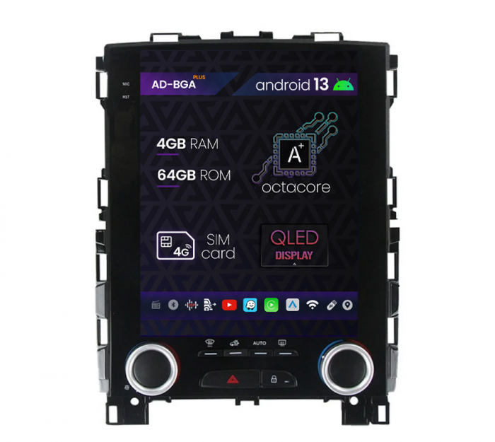 Navigatie Renault Megane IV   Talisman   Koleos (2016-2020), Android 13, A-Octacore   4GB RAM + 64GB ROM, 9 Inch - AD-BGA9704 + AD-BGRKIT372T