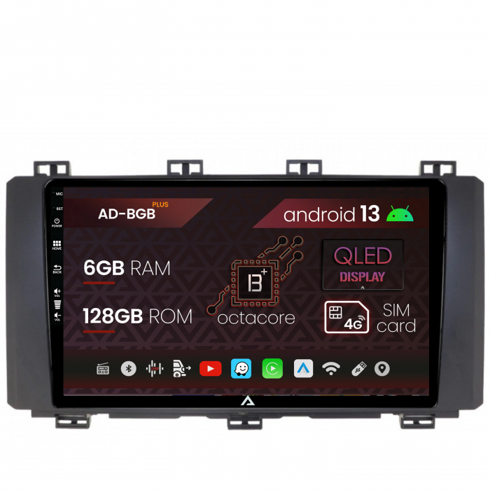 Navigatie Seat Ateca (2016-Prezent), Android 13, B-Octacore 6GB RAM + 128GB ROM, 9 Inch - AD-BGB9006+AD-BGRKIT045V2