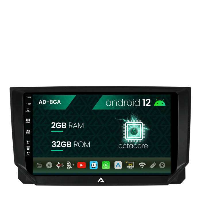 Navigatie Seat Ibiza (2017+), Android 13, A-Octacore 2GB RAM + 32GB ROM, 9 Inch - AD-BGA9002+AD-BGRKIT045