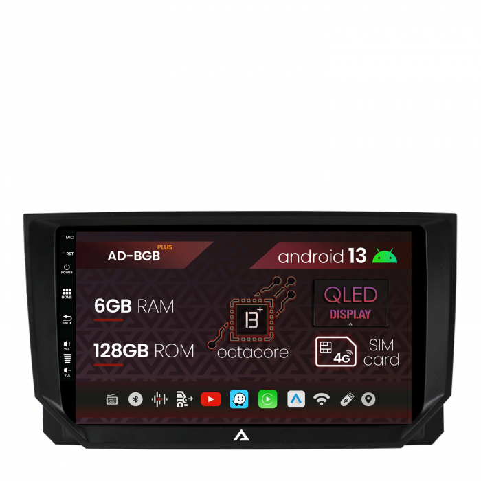 Navigatie Seat Ibiza (2017+), Android 13, B-Octacore 6GB RAM + 128GB ROM, 9 Inch - AD-BGB9006+AD-BGRKIT045