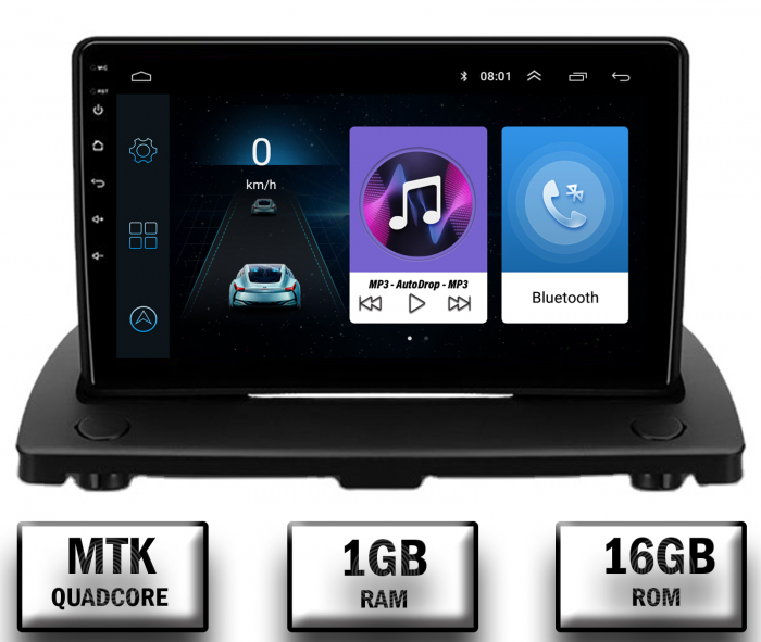 Navigatie Volvo XC90 (2002-2014), Android 10, P-Quadcore 1GB RAM + 16GB ROM, 9 Inch - AD-BGP9001+AD-BGRKIT402