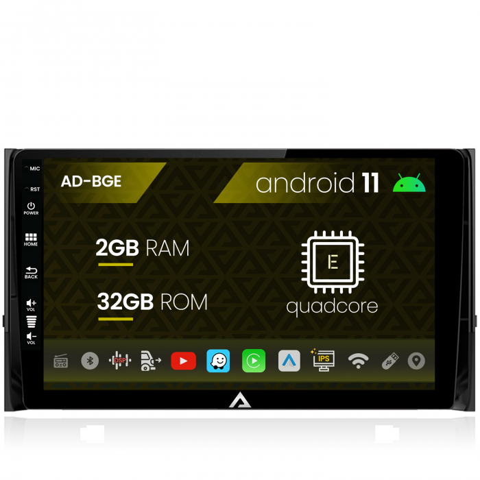 Navigatie Skoda Kodiaq, Android 11, E-Quadcore   2GB RAM + 32GB ROM, 10.1 Inch - AD-BGE10002+AD-BGRKIT028