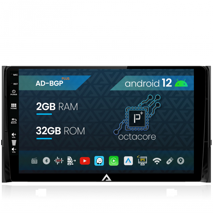 Navigatie Skoda Kodiaq, Android 12, P-Octacore 2GB RAM + 32GB ROM, 10.1 Inch - AD-BGP10002+AD-BGRKIT028