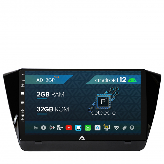 Navigatie Superb 3 (2015+), Android 12, P-Octacore 2GB RAM + 32GB ROM, 10.1 Inch - AD-BGP10002+AD-BGRKIT034