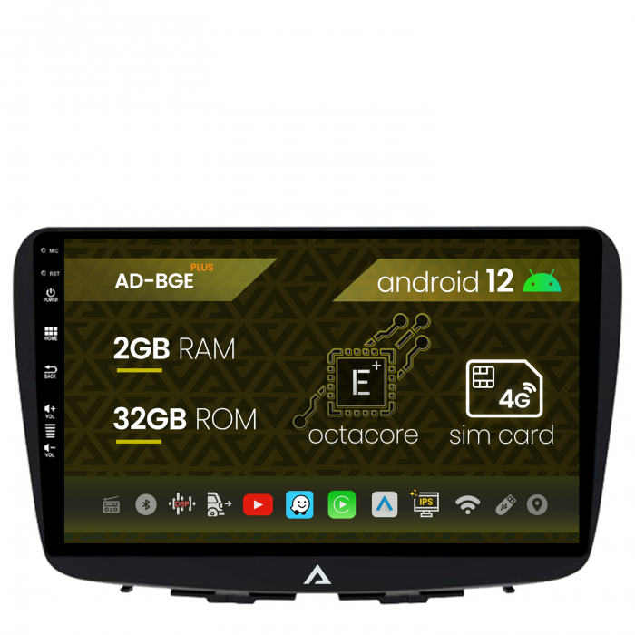 Navigatie Suzuki Baleno, Android 12, E-Octacore 2GB RAM + 32GB ROM, 9 Inch - AD-BGE9002+AD-BGRKIT310