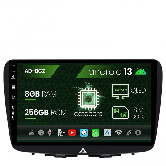 Navigatie Suzuki Baleno, Android 13, Z-Octacore 8GB RAM + 256GB ROM, 9 Inch - AD-BGZ9008+AD-BGRKIT310