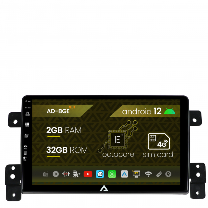 Navigatie Suzuki Grand Vitara (2005-2015), Android 12, E-Octacore   2GB RAM + 32GB ROM, 9 Inch - AD-BGE9002+AD-BGRKIT314