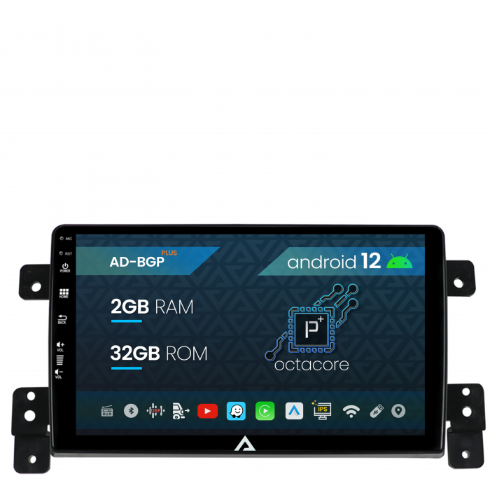 Navigatie Suzuki Grand Vitara (2005-2015), Android 12, P-Octacore 2GB RAM + 32GB ROM, 9 Inch - AD-BGP9002+AD-BGRKIT314