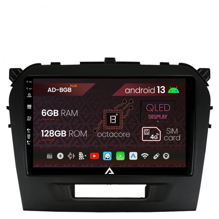 Navigatie Suzuki Vitara (2015+), Android 13, B-Octacore   6GB RAM + 128GB ROM, 9 Inch - AD-BGB9006+AD-BGRKIT299