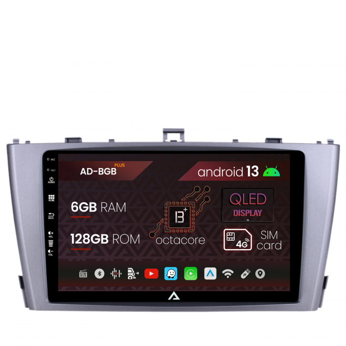 Navigatie Toyota Avensis (2008-2015), Android 13, B-Octacore 6GB RAM + 128GB ROM, 9 Inch - AD-BGB9006+AD-BGRKIT093