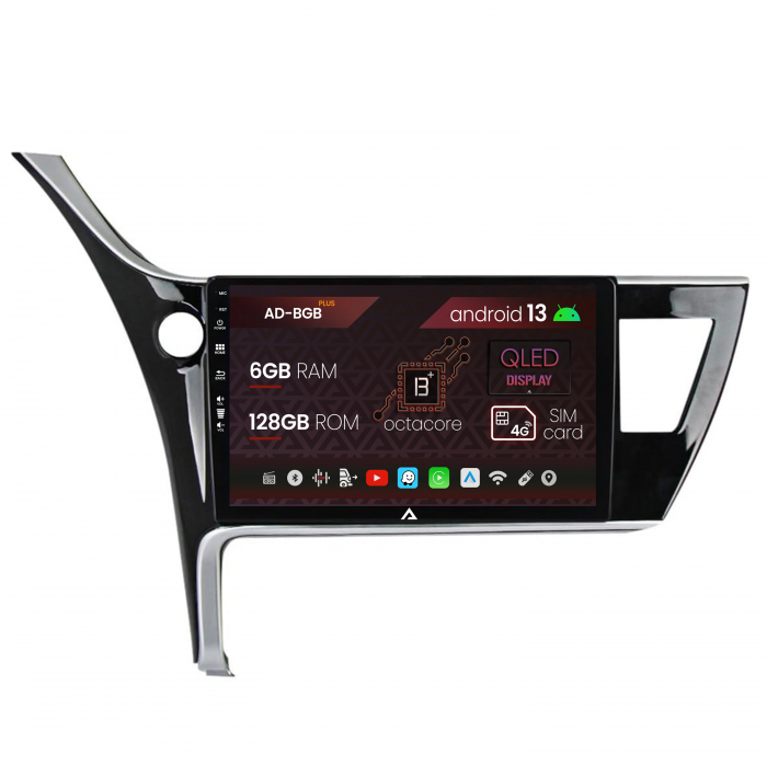 Navigatie Toyota Corolla   Auris (2017-2020), Android 13, B-Octacore   6GB RAM + 128GB ROM, 9 Inch - AD-BGB9006+AD-BGRKIT079