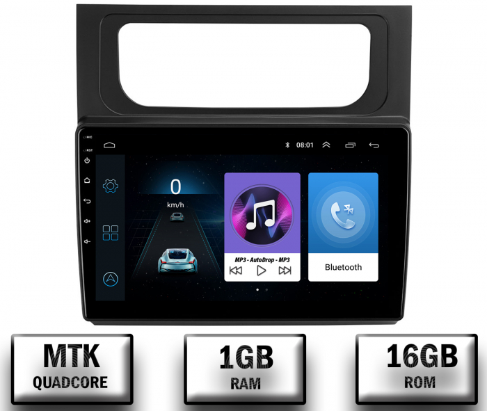 Navigatie Volkswagen Touran (2010-2016), P-Quadcore   1GB RAM + 16GB ROM, 10.1 Inch - AD-BGP10001+AD-BGRKIT042