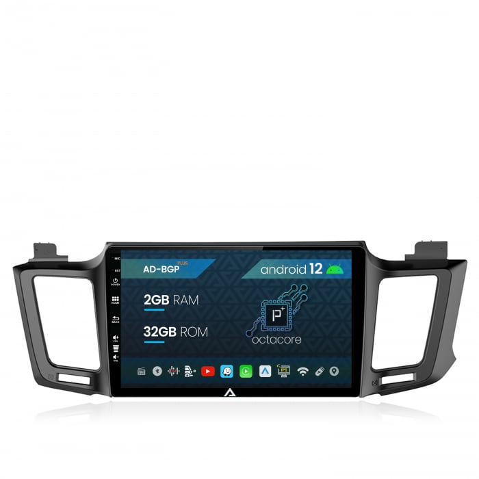 Navigatie Toyota RAV4 (2013-2018), Android 12, P-Octacore 2GB RAM + 32GB ROM, 10.1 Inch - AD-BGP10002+AD-BGRKIT060