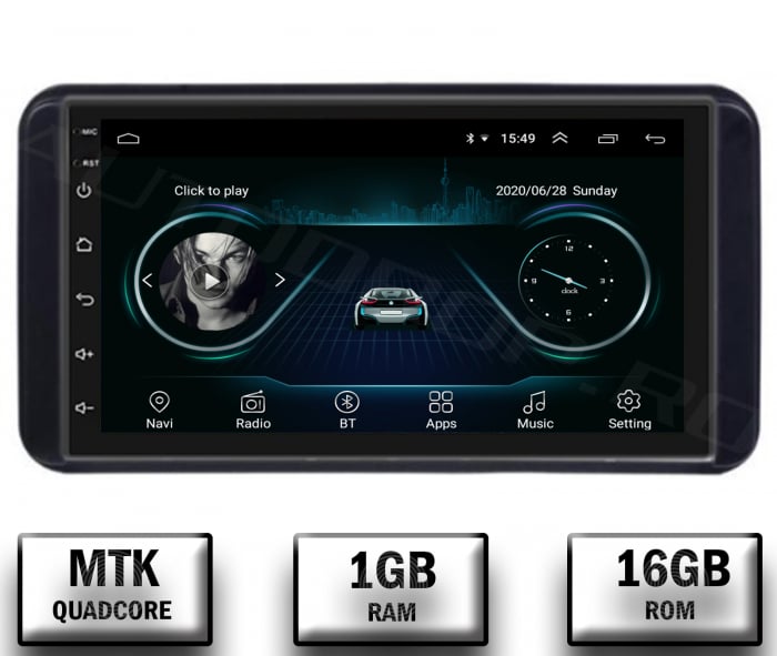 Navigatie Toyota RAV4, Corolla, Hilux, Android 10, P-Quadcore 1GB RAM, 7 inch - AD-BGP1001+AD-BGRTO1182DIN