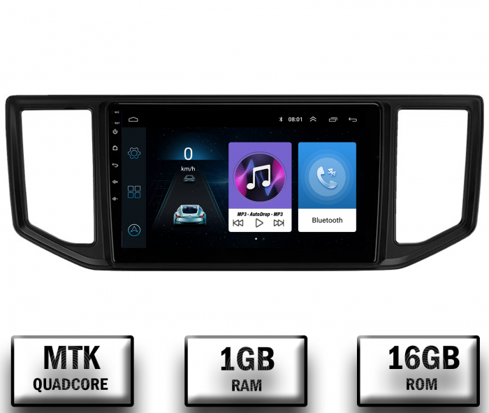 Navigatie Volkswagen Crafter (2017+), P-Quadcore 1GB RAM + 16GB ROM, 10.1 Inch - AD-BGP10001+AD-BGRKIT056