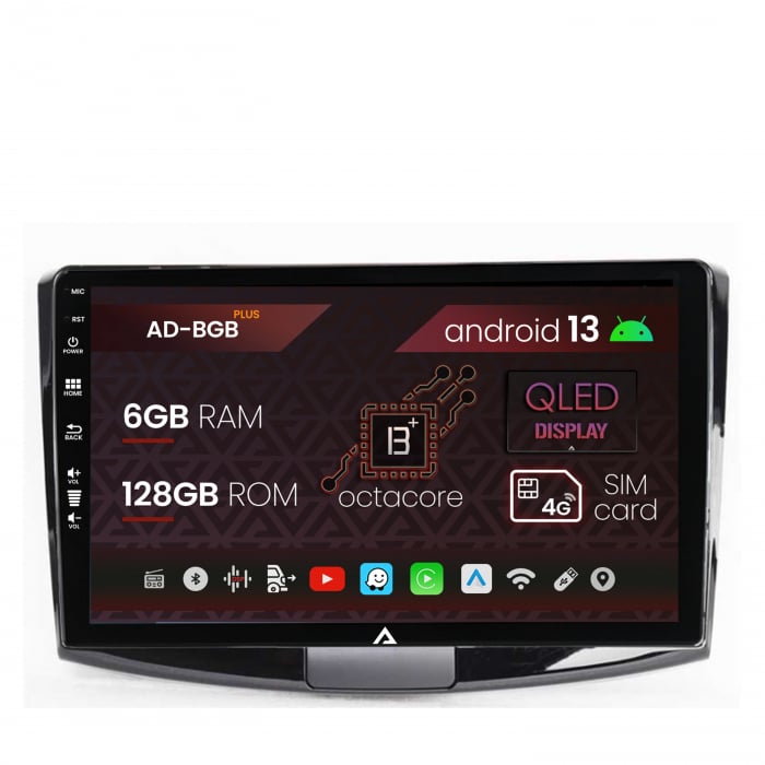 Navigatie Volkswagen Passat B6   B7   CC, Android 13, B-Octacore   6GB RAM + 128GB ROM, 10.1 Inch - AD-BGB10006+AD-BGRKIT025B