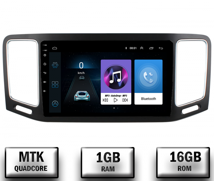 Navigatie Volkswagen Sharan (2012-2018), Android 10, P-Quadcore 1GB RAM + 16GB ROM, 9 Inch - AD-BGP9001+AD-BGRKIT044