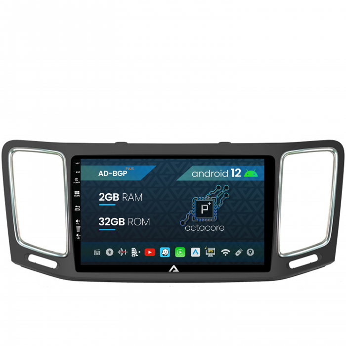 Navigatie Volkswagen Sharan (2012-2018), Android 12, P-Octacore 2GB RAM + 32GB ROM, 9 Inch - AD-BGP9002+AD-BGRKIT044