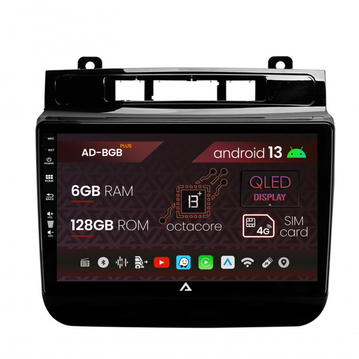 Navigatie Volkswagen Touareg (2010-2018), Android 13, B-Octacore 6GB RAM + 128GB ROM, 9 Inch - AD-BGB9006+AD-BGRKIT051