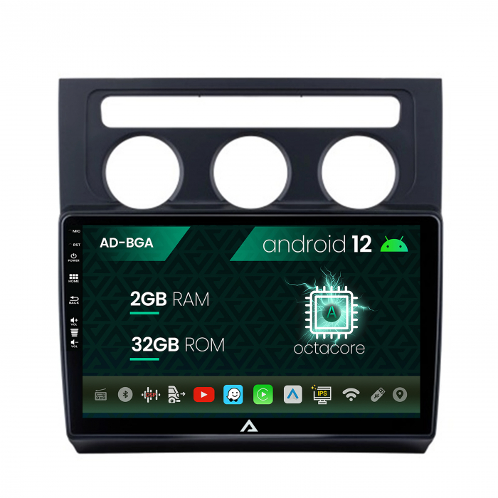 Navigatie Volkswagen Touran (2003-2010), Android 13, A-Octacore 2GB RAM + 32GB ROM, 10.1 INCH - AD-BGA10002+AD-BGRKIT053