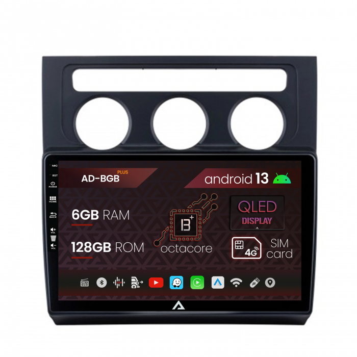 Navigatie Volkswagen Touran (2003-2010), Android 13, B-Octacore 6GB RAM + 128GB ROM, 10.1 Inch - AD-BGB10006+AD-BGRKIT053