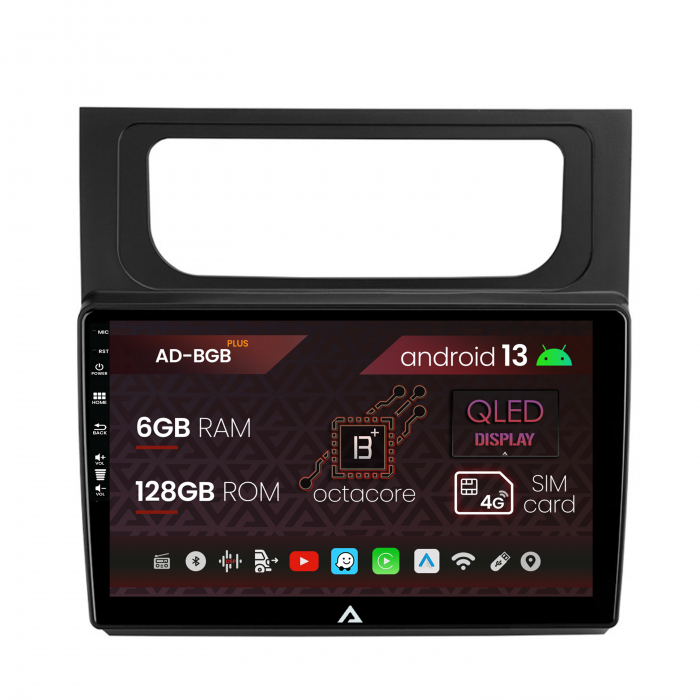 Navigatie Volkswagen Touran (2010-2016), Android 13, B-Octacore   6GB RAM + 128GB ROM, 10.1 Inch - AD-BGB10006+AD-BGRKIT042