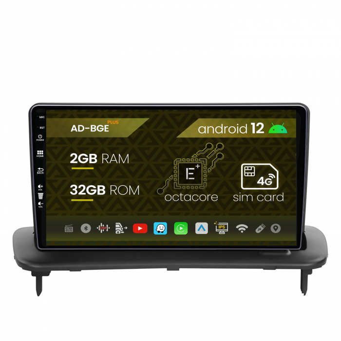 Navigatie Volvo C40 C30 S40 C70 V50 (2004-2012), Android 12, E-Octacore   2GB RAM + 32GB ROM, 9 Inch - AD-BGE9002+AD-BGRKIT403