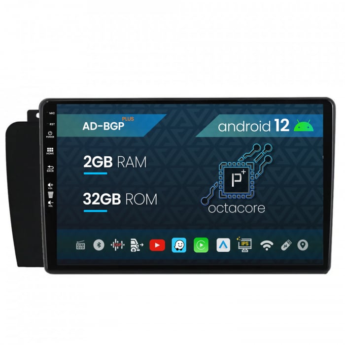 Navigatie Volvo S60 (2004-2009), Android 12, P-Octacore 2GB RAM + 32GB ROM, 9 Inch - AD-BGP9002+AD-BGRKIT401V2