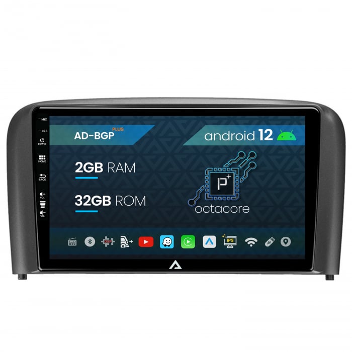 Navigatie Volvo S80 (1998-2004), Android 12, P-Octacore 2GB RAM + 32GB ROM, 9 Inch - AD-BGP9002+AD-BGRKIT404