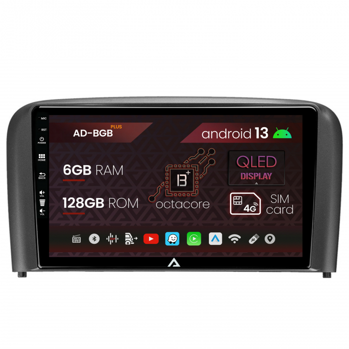 Navigatie Volvo S80 (1998-2004), Android 13, B-Octacore   6GB RAM + 128GB ROM, 9 Inch - AD-BGB9006+AD-BGRKIT404