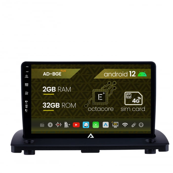 Navigatie Volvo XC90 (2002-2014), Android 12, E-Octacore 2GB RAM + 32GB ROM, 9 Inch - AD-BGE9002+AD-BGRKIT402