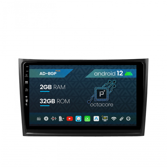 Navigatie Volvo XC90 (2002-2014), Android 12, P-Octacore   2GB RAM + 32GB ROM, 10.1 Inch - AD-BGP10002+AD-BGRKIT393