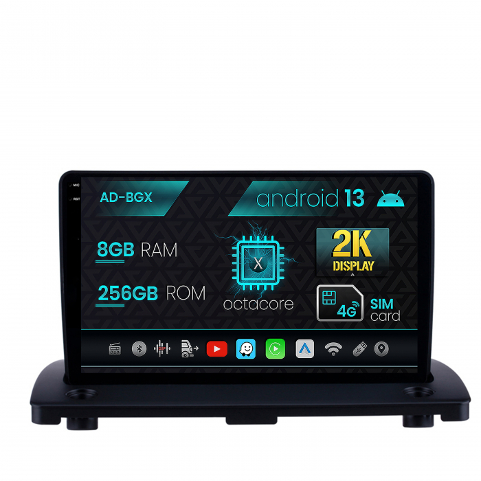 Navigatie Volvo XC90 (2002-2014), Android 13, X-Octacore 8GB RAM + 256GB ROM, 9.5 Inch - AD-BGX9008+AD-BGRKIT402