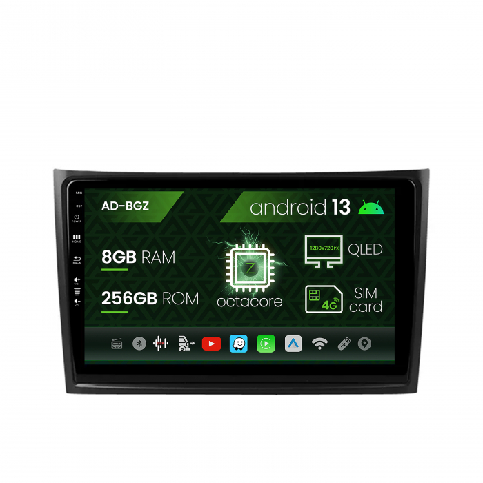 Navigatie Volvo XC90 (2002-2014), Android 13, Z-Octacore   8GB RAM + 256GB ROM, 10.1 Inch - AD-BGZ10008+AD-BGRKIT393