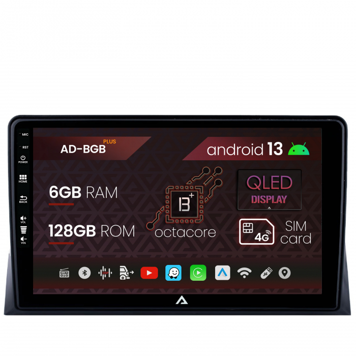 Navigatie VW Multivan T5 (2003-2015), Android 13, B-Octacore 6GB RAM + 128GB ROM, 9 Inch - AD-BGB9006+AD-BGRKIT025T5