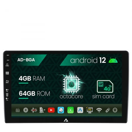 Navigații auto universale - Navigatie All-in-one Universala, Android 13, A-Octacore / 4GB RAM + 64GB ROM, 10.1 Inch - AD-BGA10004