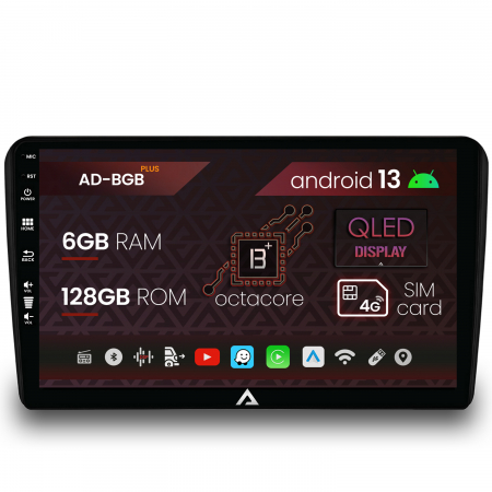 Navigații auto dedicate - Navigatie Audi A3, Android 13, B-Octacore / 6GB RAM + 128GB ROM, 9 Inch - AD-BGB9006+AD-BGRKIT424