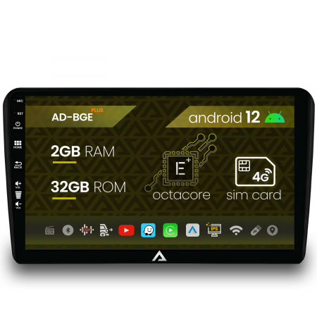 Navigații auto dedicate - Navigatie Audi A3/ S3/ RS3, Android 12, E-Octacore / 2GB RAM + 32GB ROM, 9 Inch - AD-BGE9002+AD-BGRKIT424