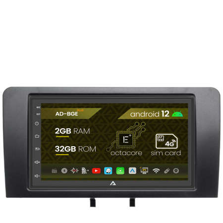 Navigații auto dedicate - Navigatie Audi A3/ S3/ RS3, Android 12, E-Octacore / 2GB RAM + 32GB ROM, 7 Inch - AD-BGE1002+AD-BGRAU0112DIN