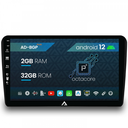 Navigații auto dedicate - Navigatie Audi A3/ S3/ RS3, Android 12, P-Octacore / 2GB RAM + 32GB ROM, 9 Inch - AD-BGP9002+AD-BGRKIT424