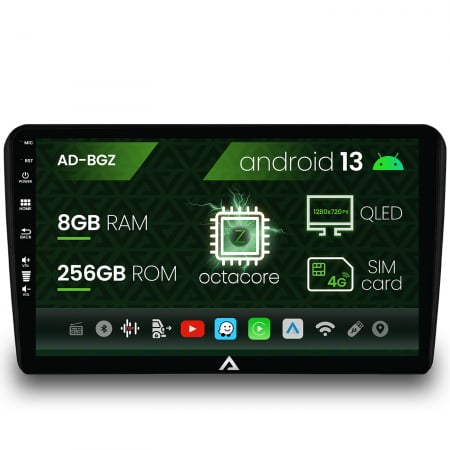 Navigații auto dedicate - Navigatie Audi A3/ S3/ RS3, Android 13, Z-Octacore / 8GB RAM + 256GB ROM, 9 Inch - AD-BGZ9008+AD-BGRKIT424
