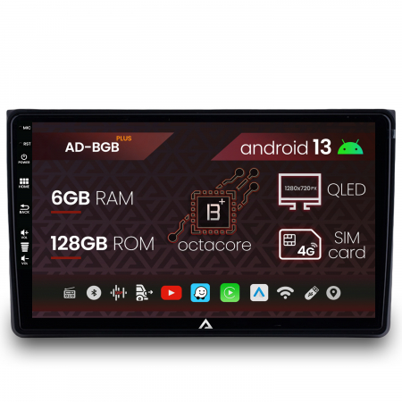 Navigații auto dedicate - Navigatie Audi A4, Android 13, B-Octacore / 6GB RAM + 128GB ROM, 9 Inch - AD-BGB9006+AD-BGRKIT425