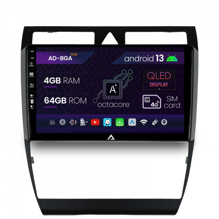 Audi - Navigatie Audi A6 (1999-2004), Android 13, A-Octacore / 4GB RAM + 64GB ROM, 9 Inch - AD-BGA9004+AD-BGRKIT429