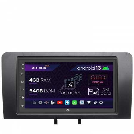 Navigații auto dedicate - Navigatie Audi/ S3/ RS3, Android 13, A-Octacore / 4GB RAM + 64GB ROM, 7 Inch - AD-BGA1004+AD-BGRAU0112DIN