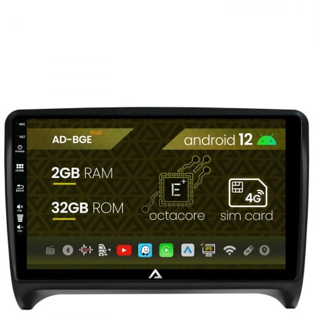 Navigații auto dedicate - Navigatie Audi TT, Android 12, E-Octacore / 2GB RAM + 32GB ROM, 9 Inch - AD-BGE9002+AD-BGRKIT426